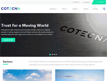 Tablet Screenshot of cotecna.com